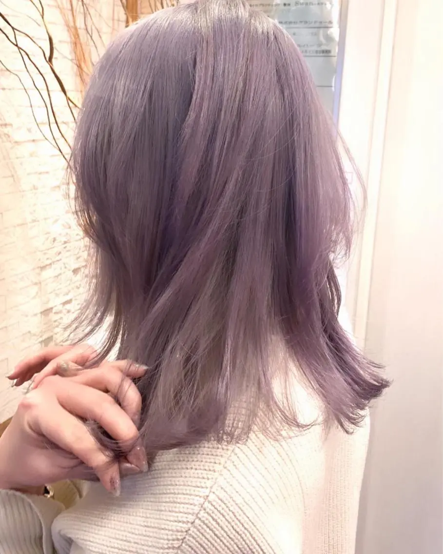 セミロング ヘアカラー 心斎橋なんば 大野竜輝のヘアスタイル
