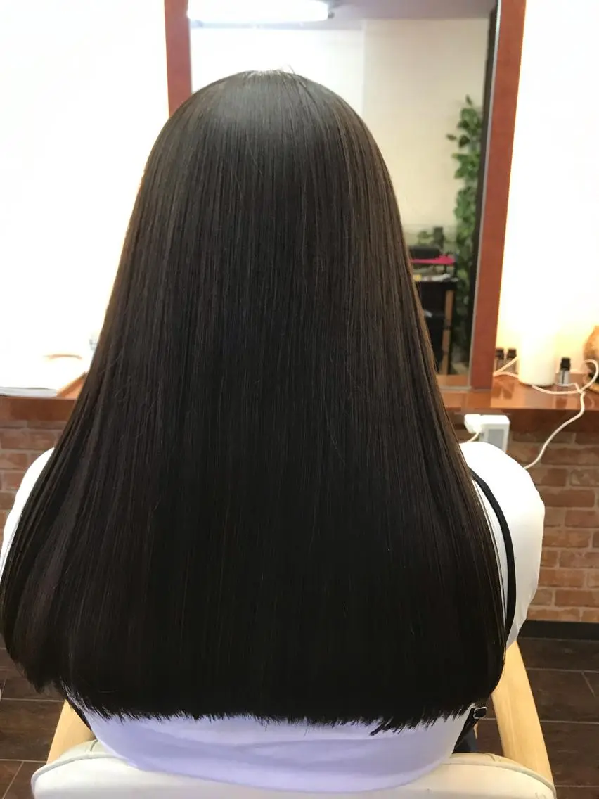 ロング パーマ ヘアカラー 桧山 真のヘアスタイル