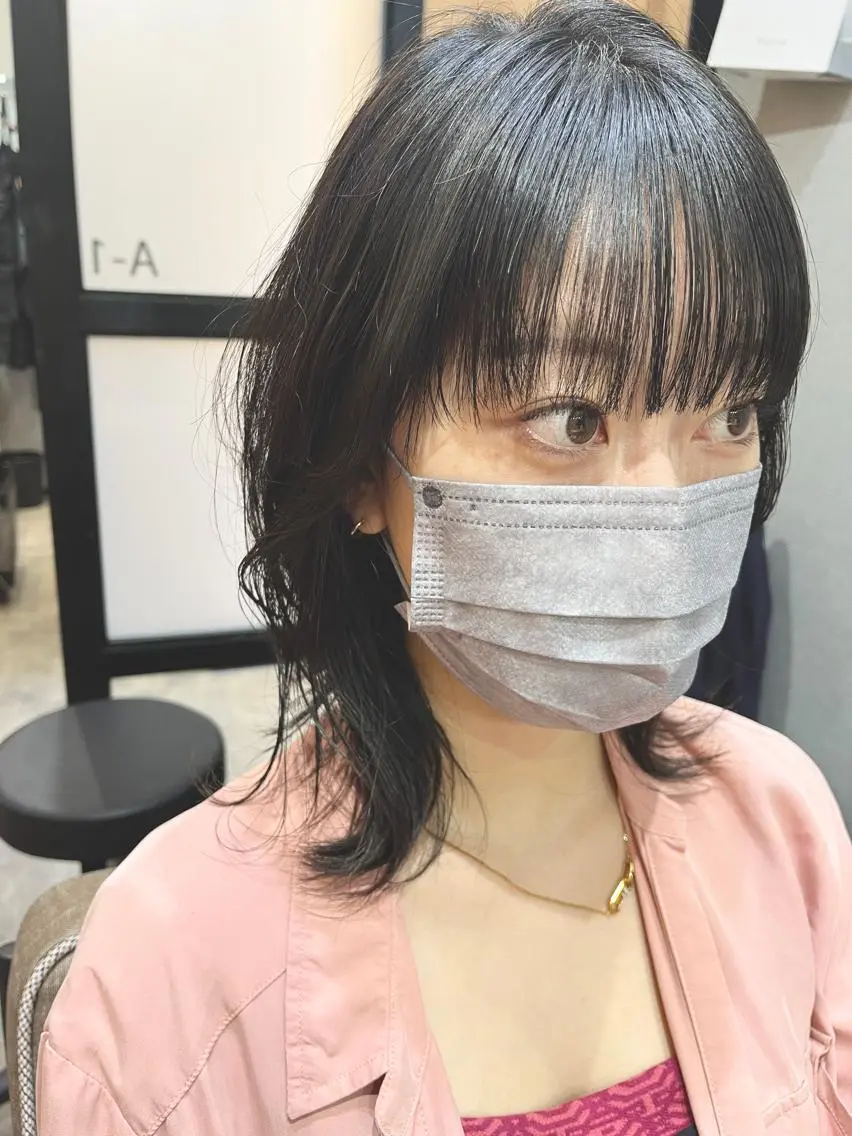 ミディアム カラー パーマ ヘアアレンジ メンズ キッズ ネイル マツエク・マツパ アイブロウ ミディアムパーマ メンズハイライト メンズ就活ヘア メンズパーマ 透明感カラー 久木原 ゆりのヘアスタイル