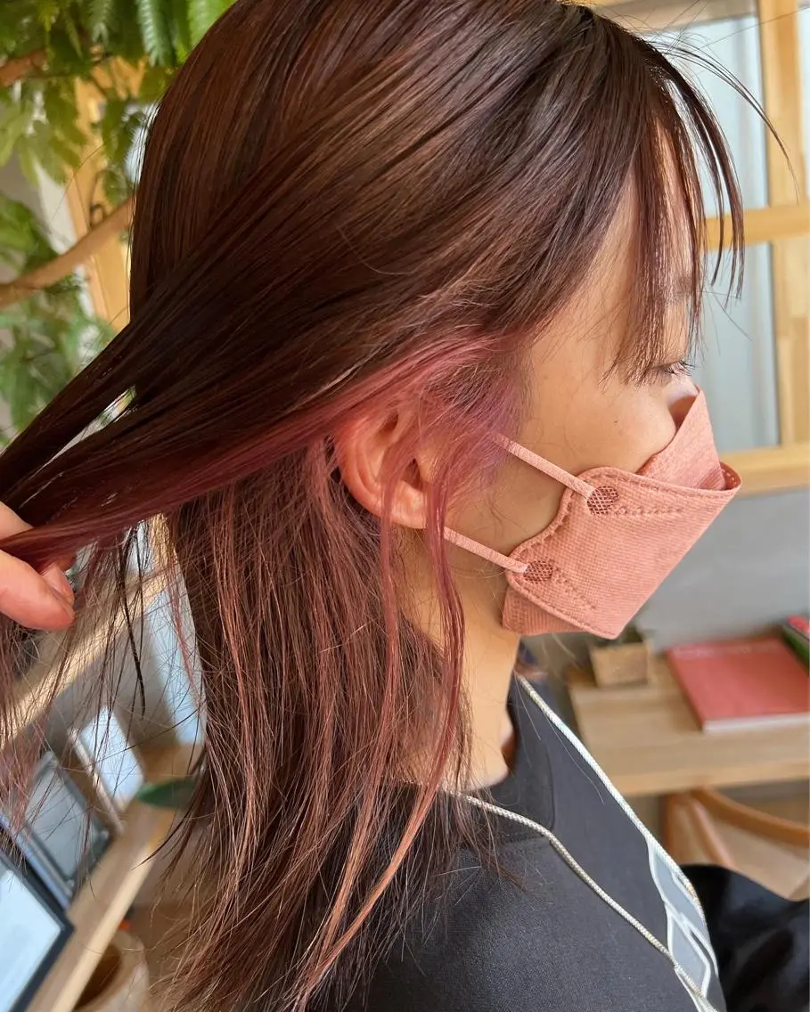 セミロング カラー セミロングパーマ ハイライトカラー イルミナカラー ボブ ハイライト カット ヘアカラー トリートメント シンヤヘアーズ 泉大津本店のヘアスタイル