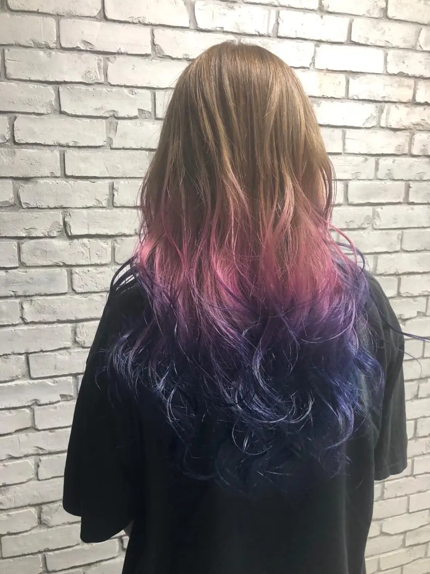 ロング カラー ヘアカラー トリートメント welring hair salonのヘアスタイル
