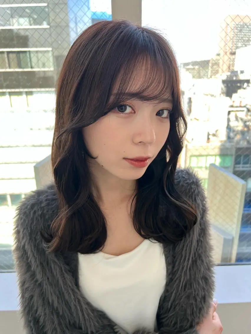 セミロング カラー ヘアカラー トリートメント ヘアセット 艶カラー/ NAOKIのヘアスタイル