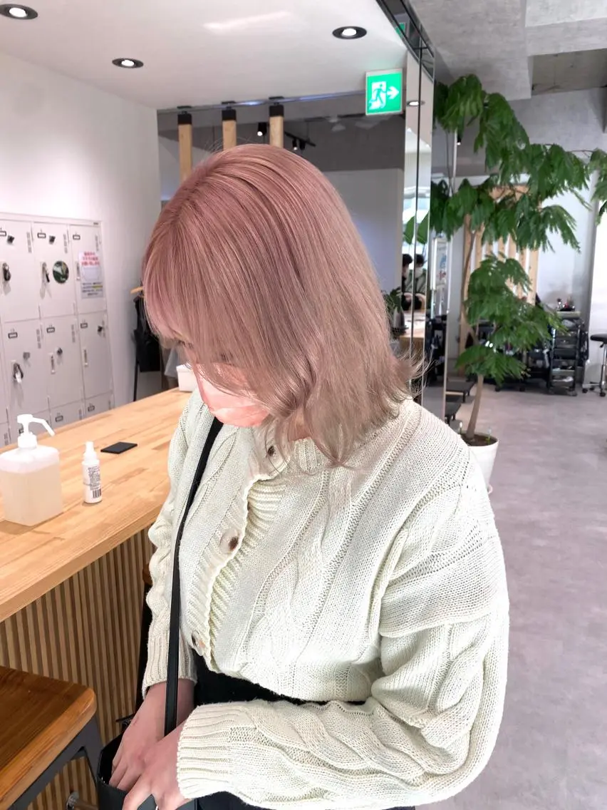 ショート カラー ピンクカラー 町田縮毛矯正/ 髪質改善/美髪特化のヘアスタイル
