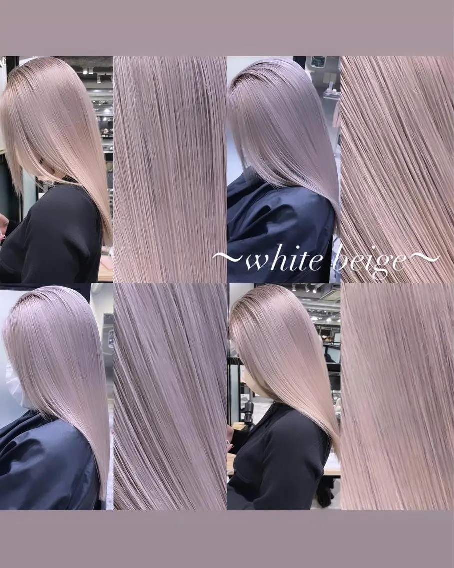 セミロング カラー カット ヘアカラー トリートメント ヘアセット 💜ハイトーン💛 マジカルかいちゃんのヘアスタイル