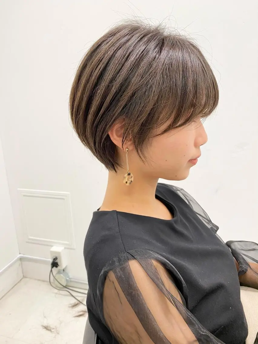 ショート カラー ヘアアレンジ 似合わせ専門美容師 なかじまのヘアスタイル