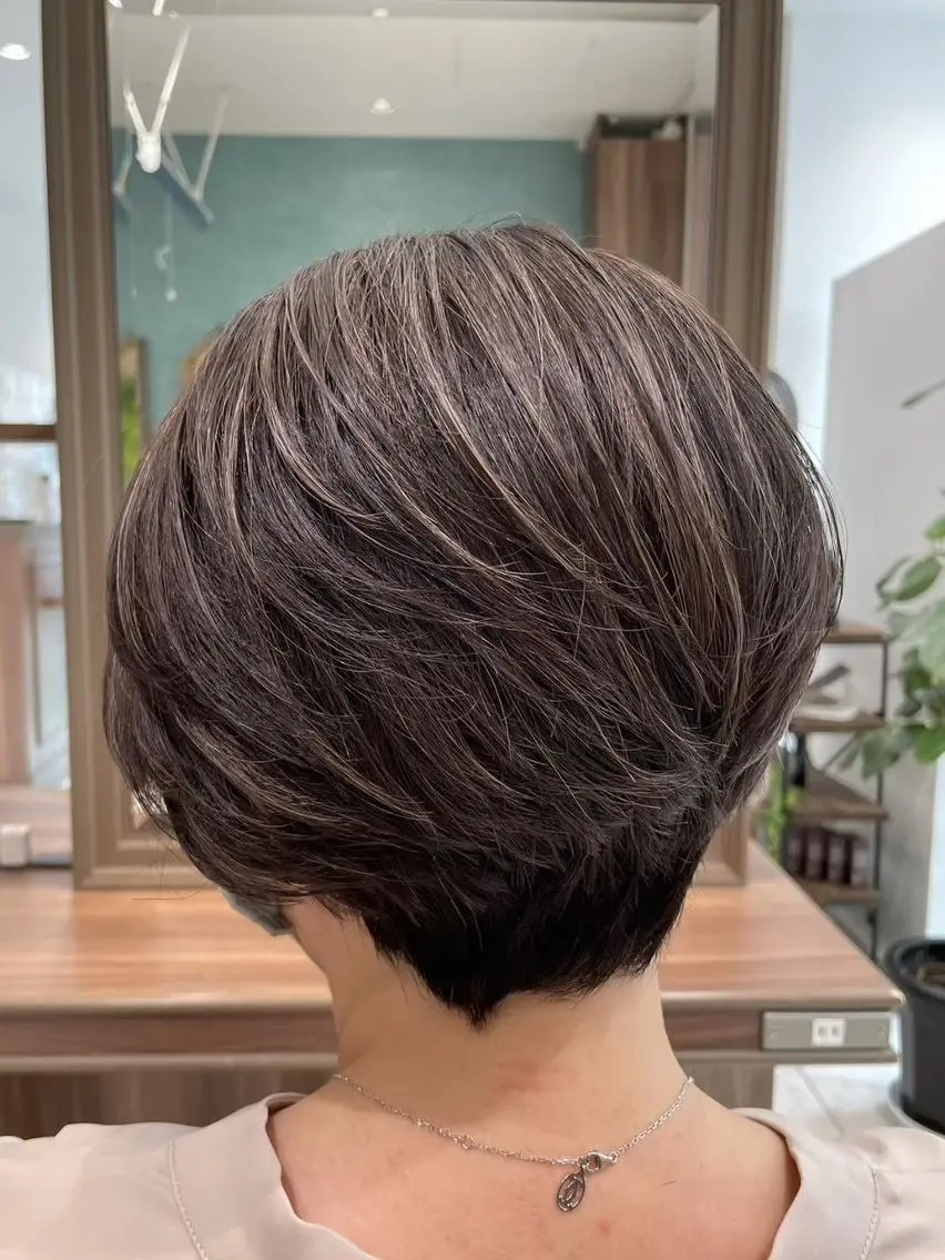 ショート くせ毛 ショートヘア ショート✂️ボブ✂️ 💎Ash茗荷谷💎のヘアスタイル