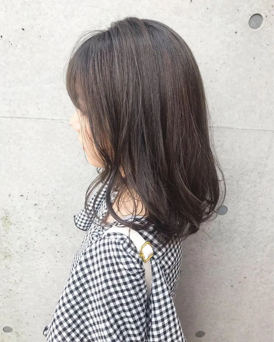 セミロング カラー ヘアアレンジ レイヤーカット Satsuki ✂︎♡のヘアスタイル