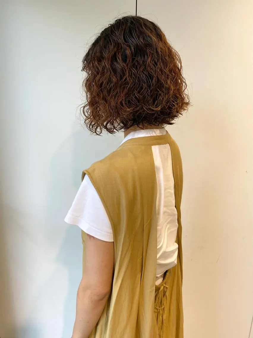 ショート カラー パーマ ヘアアレンジ メンズ キッズ ネイル マツエク・マツパ メンズブリーチ メンズパーマ ブリーチ パーマスタイル🔅 sayacaのヘアスタイル
