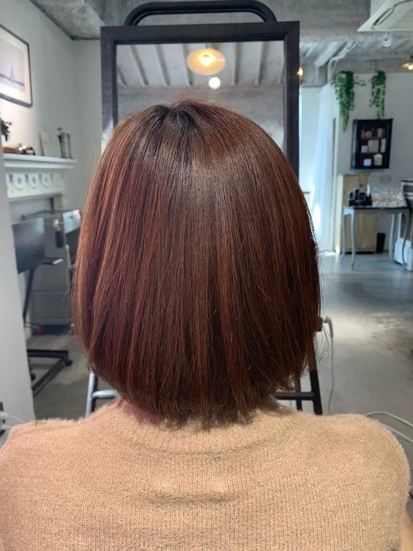 ミディアム トリートメント 酸熱トリートメント カット トリートメント 妙見 知洋のヘアスタイル
