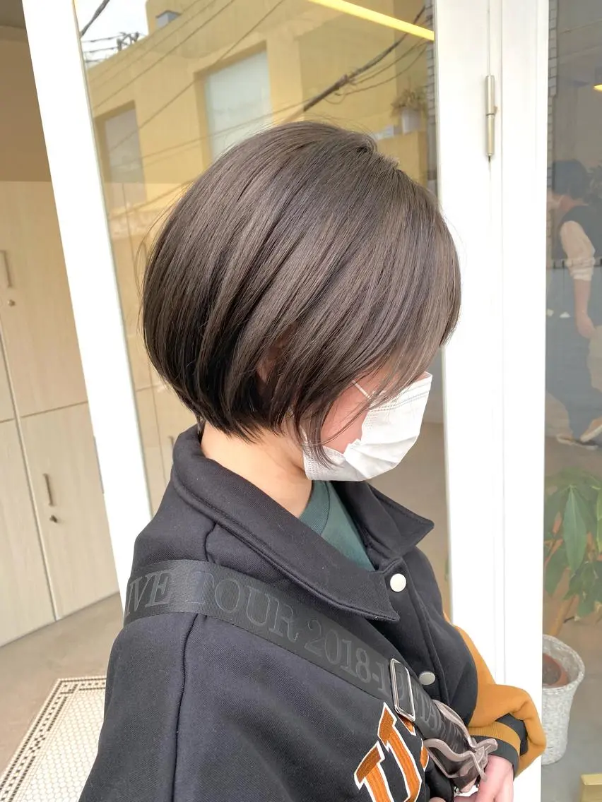 ショート カラー インナーカラー ハイトーン×似合わせ 🌱中川慎之介のヘアスタイル
