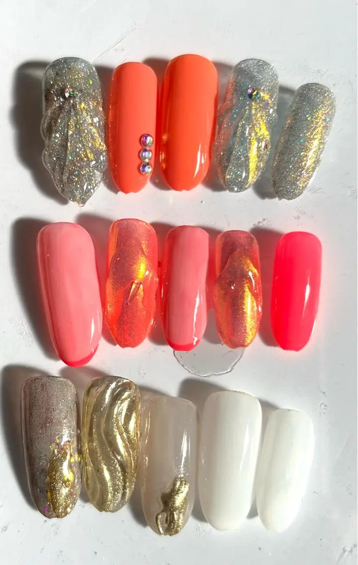 ショート カラー キッズ ネイル 2DY NAIL SALONのネイルデザイン