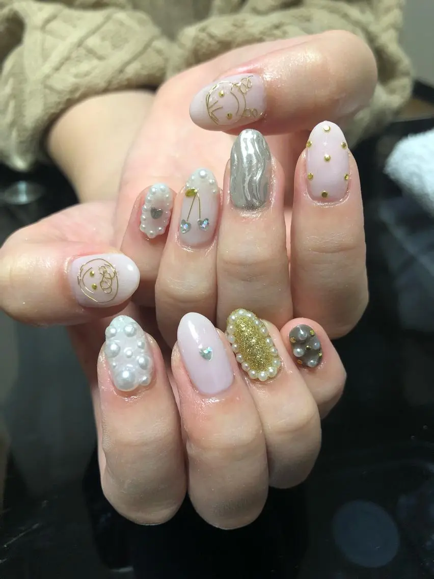 ネイル ハンドネイル 荒井 海輝のネイルデザイン