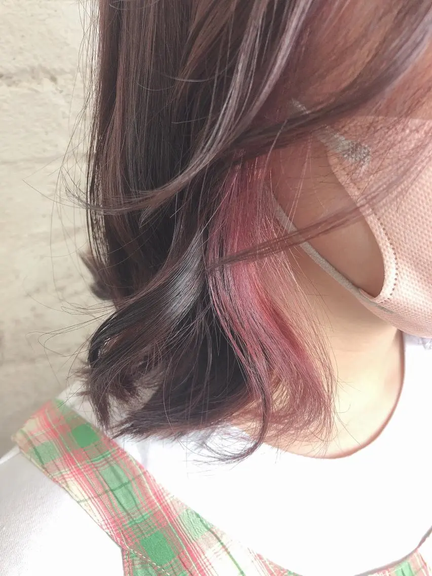 ミディアム カット ヘアカラー トリートメント ヘッドスパ ヘアセット ️韓国ヘア/レイヤー カット❤️Yūkaのヘアスタイル