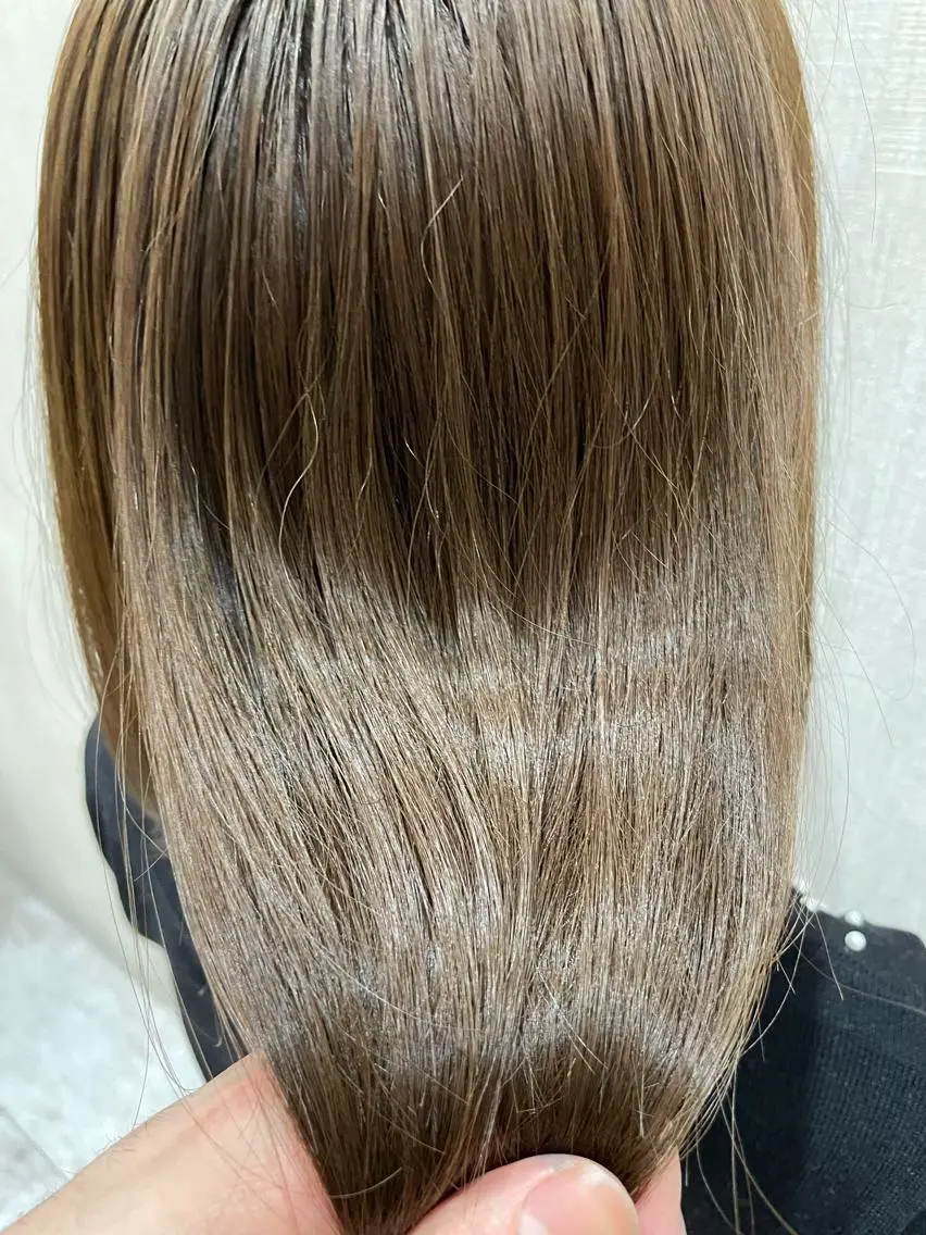 セミロング カット トリートメント 店長✨レイヤー✖️ 髪質改善✖️韓国ヘアのヘアスタイル