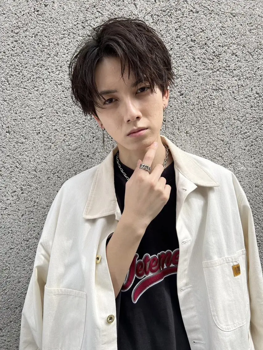 カラー *メンズ専門アカデミ ー🔥BLUCK🏁のヘアスタイル