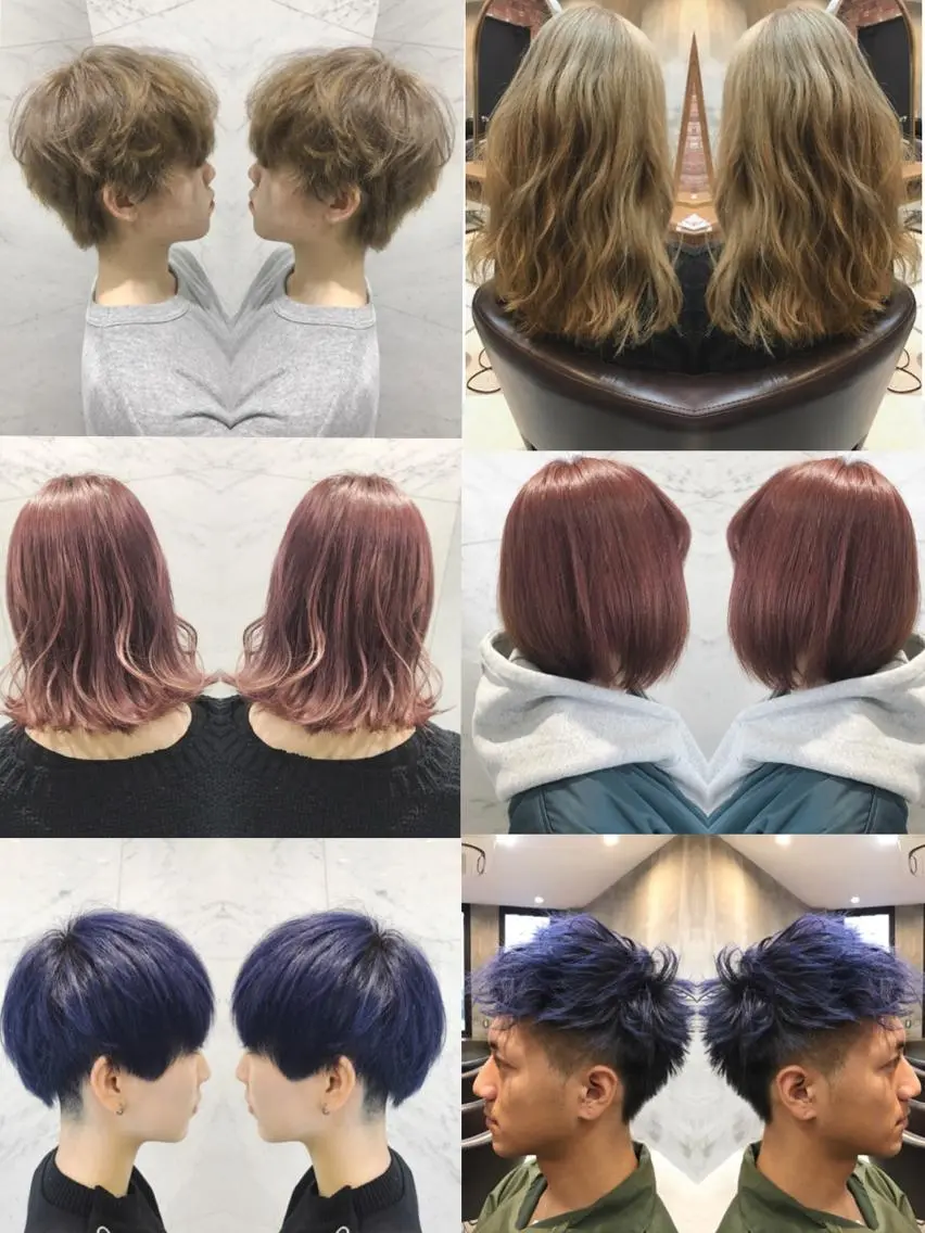 ロング カラー ヘアカラー 重政 和樹のヘアスタイル