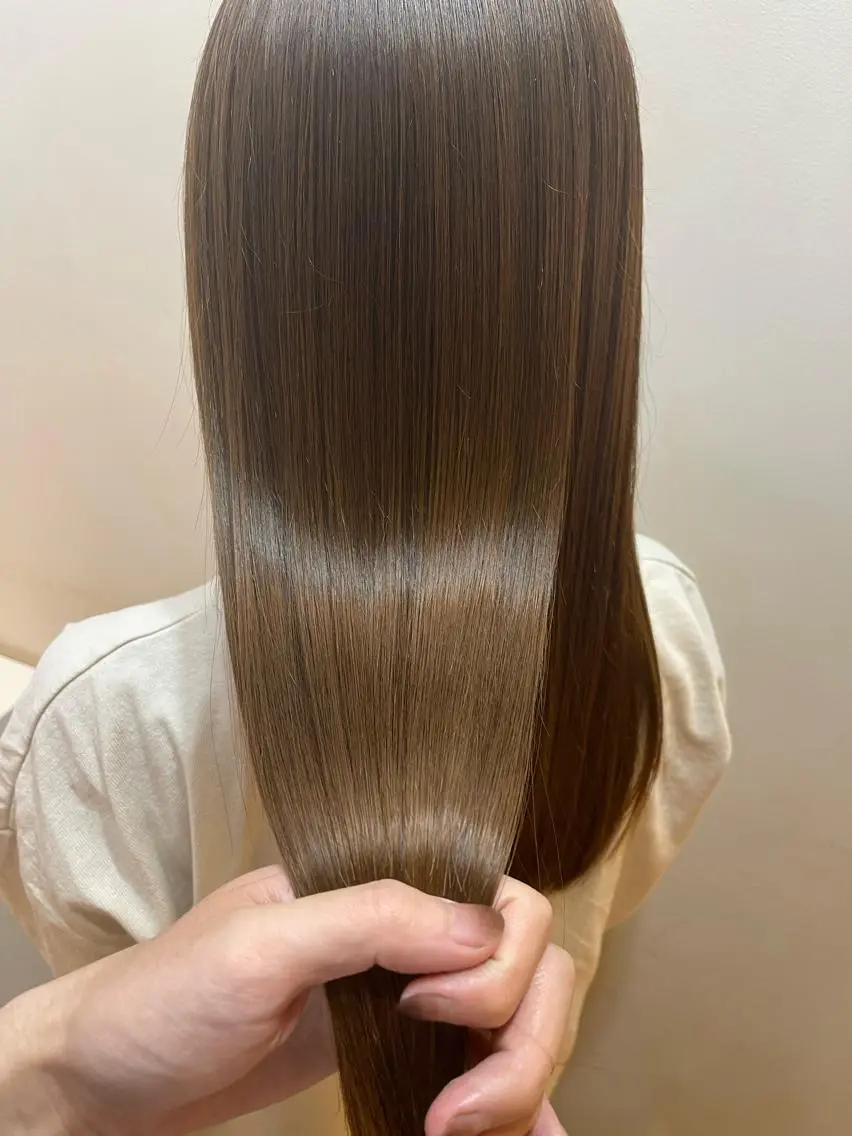 ロング カラー カット ヘアカラー 縮毛矯正 トリートメント シンタニナオト /梅田茶屋町のヘアスタイル
