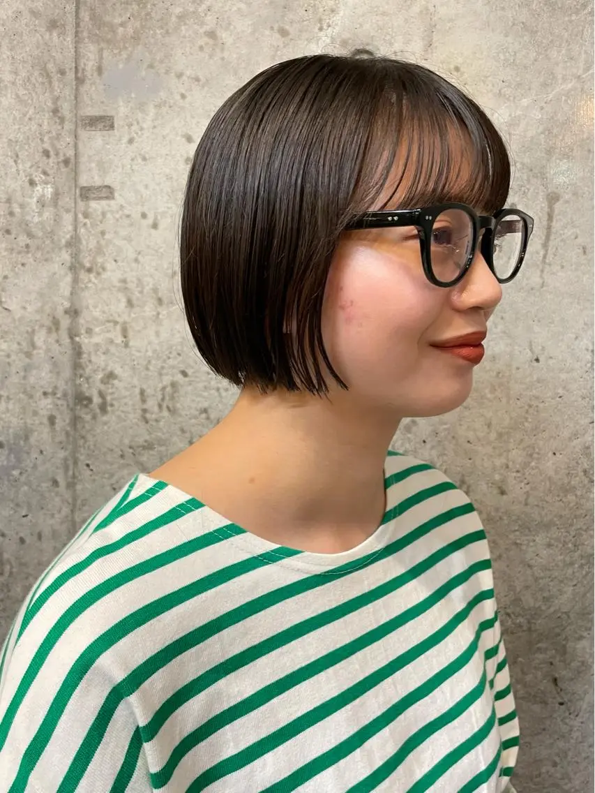 ショート ボブ カット トリートメント ヘアセット 前髪似合わせ | yukaのヘアスタイル