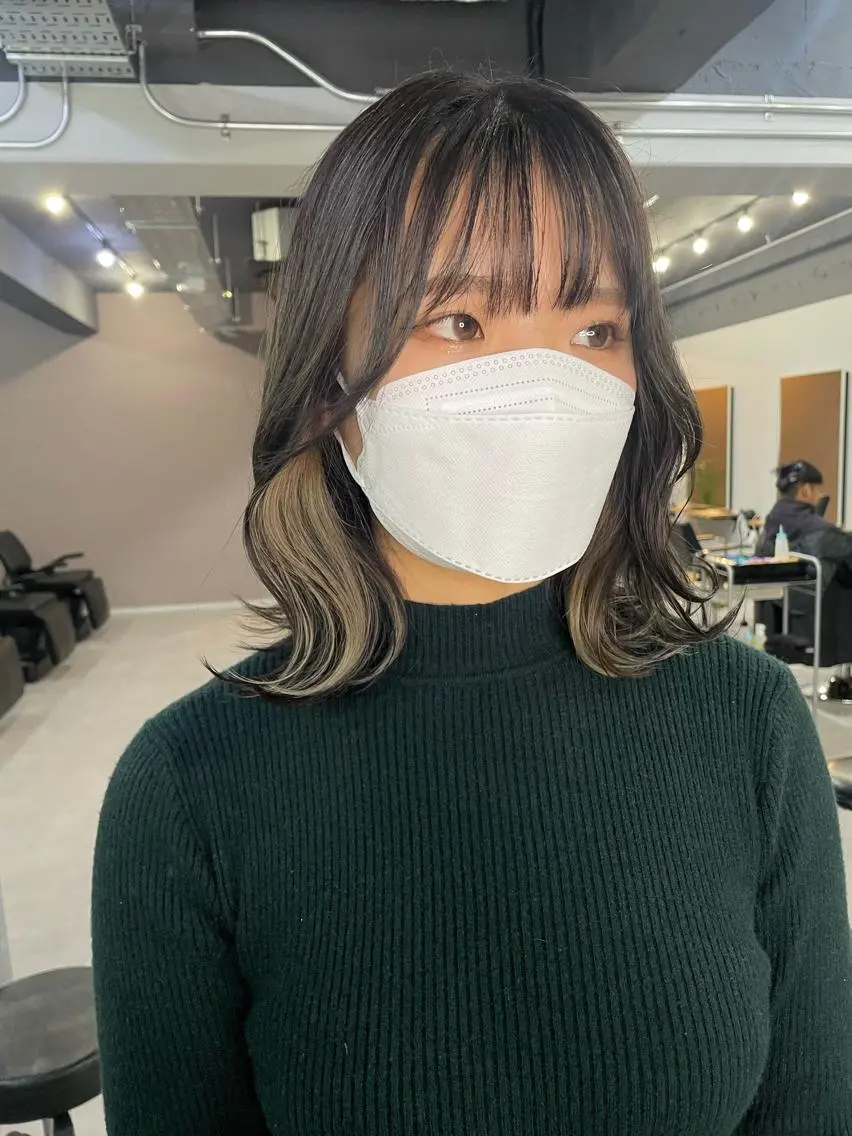 ミディアム カラー カット ヘアカラー 倉辻 香奈子のヘアスタイル