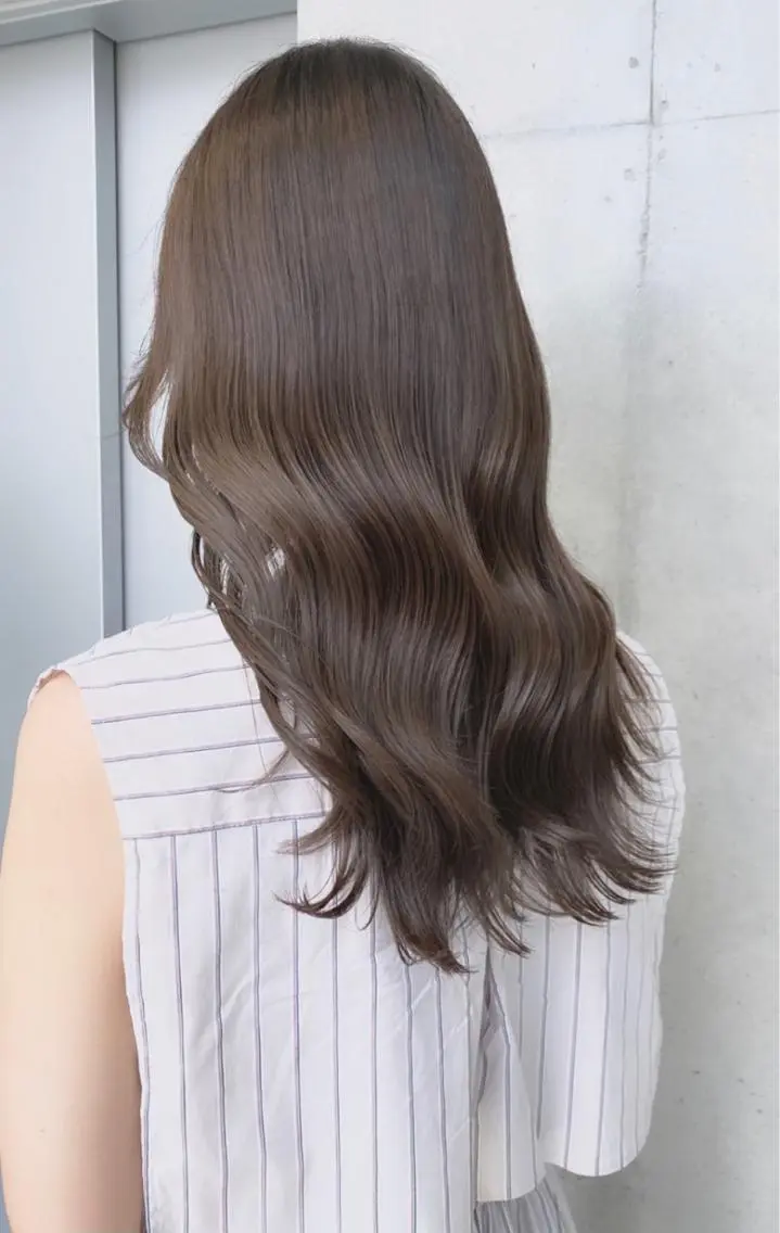 ロング カット ヘアカラー トリートメント 🌫️大人韓国ヘア 🌫️naoyaのヘアスタイル