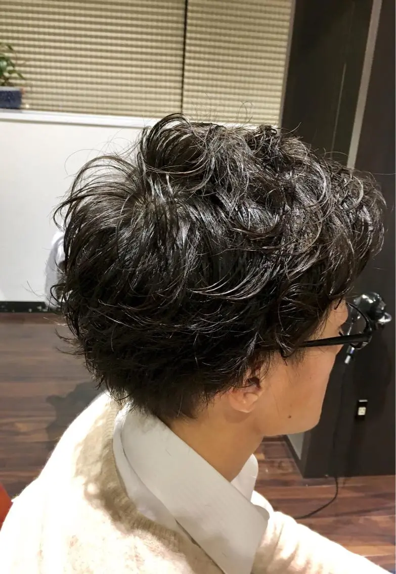 パーマ メンズ メンズパーマ 川合 勇気のヘアスタイル