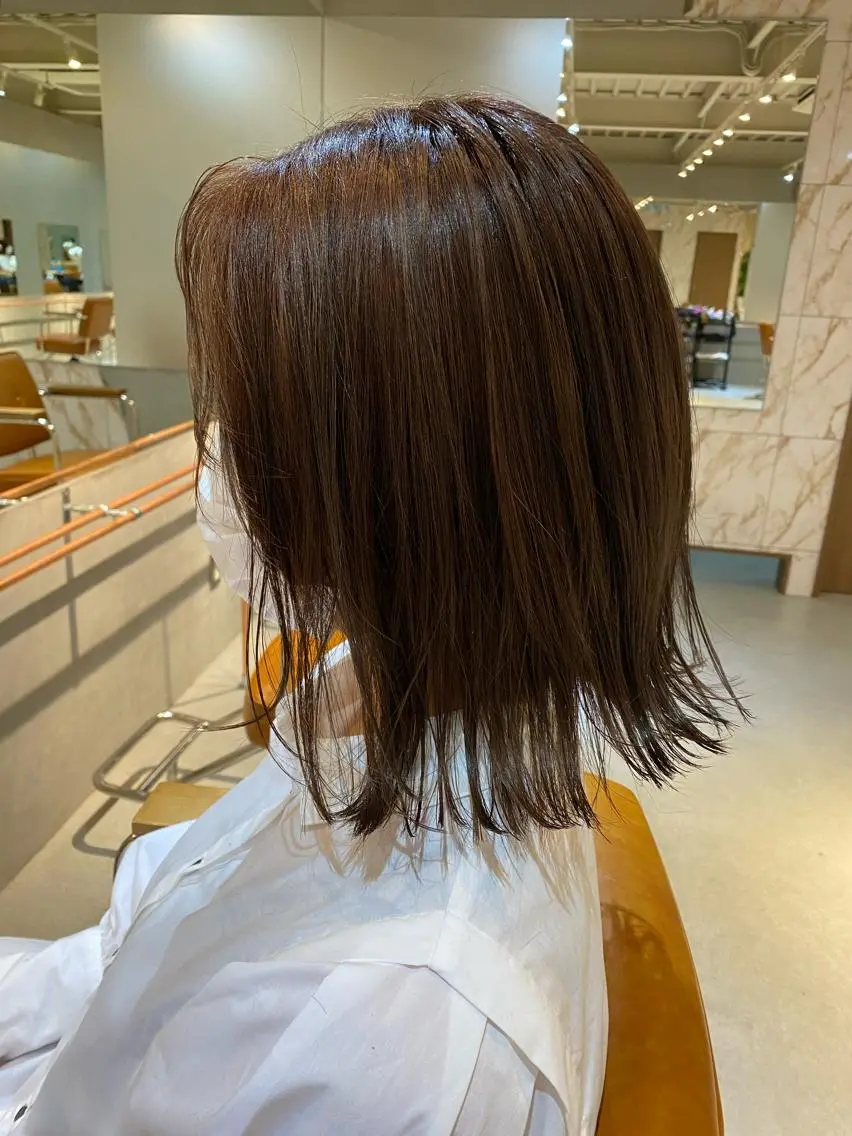 ミディアム カラー ヘアカラー トリートメント ハイトーン×似合わせ 🌱中川慎之介のヘアスタイル