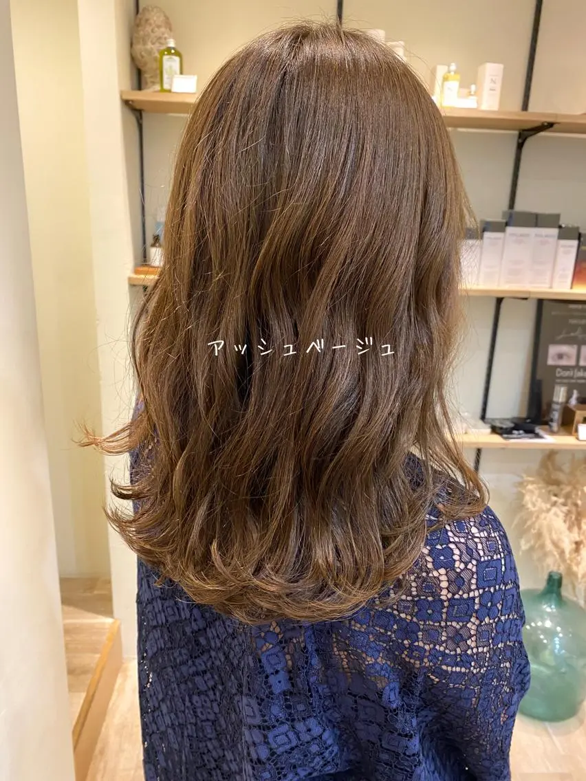 セミロング カット ヘアカラー CASANE 大橋康智のヘアスタイル