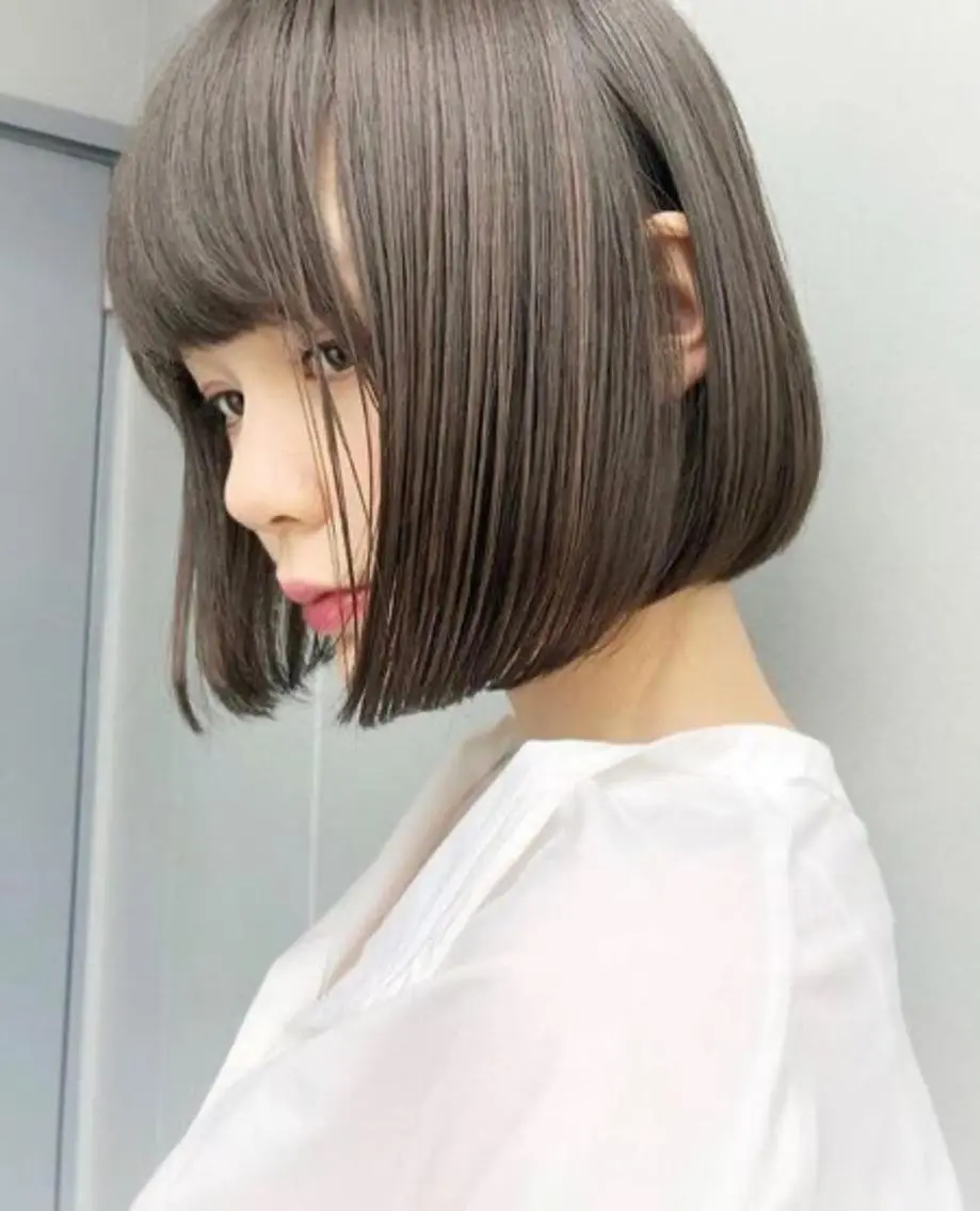 ミディアム ヘアアレンジ 艶髪韓国レイヤー 🇰🇷✨小清水✨のヘアスタイル