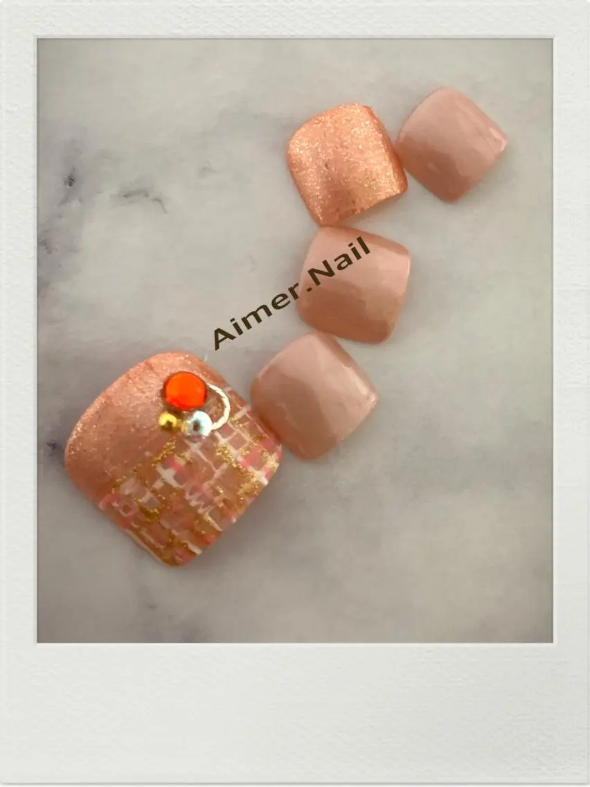 ネイル フットネイル ジェルネイル フットネイル Aimer. Nailのネイルデザイン
