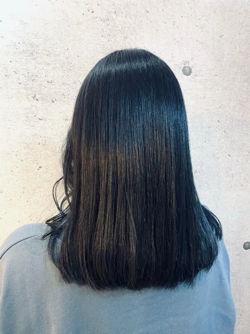 セミロング カラー カット ヘアカラー トリートメント Ando Raycoのヘアスタイル