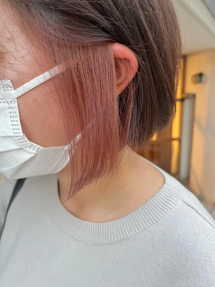ショート カラー ヘアカラー 透明感カラー/ ブリーチ無し/RYOのヘアスタイル