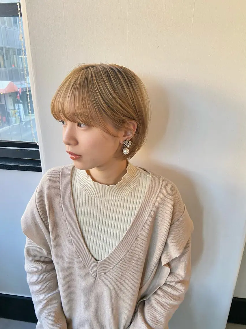 ショート ヘアアレンジ ショートヘア 田中 あやなのヘアスタイル
