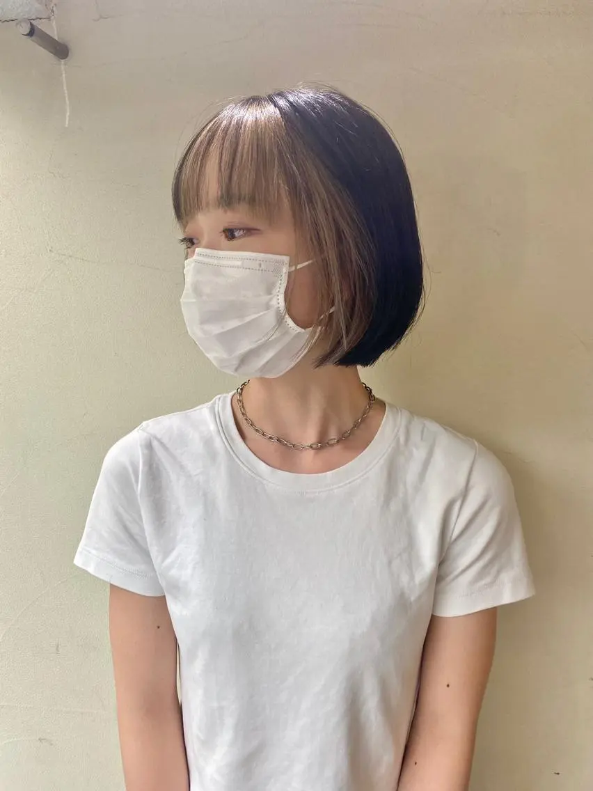 ミディアム カラー ブリーチなしベージュ カラー✨Takeのヘアスタイル