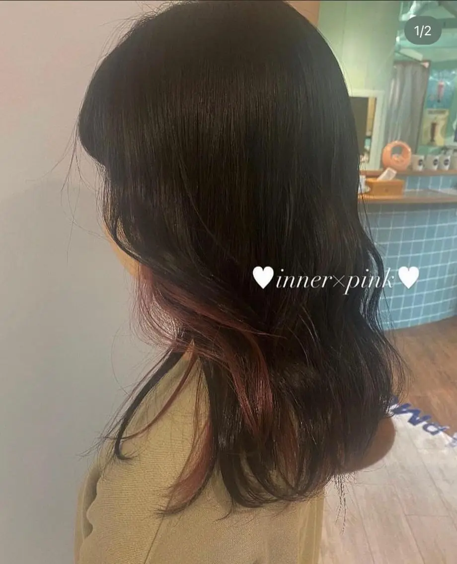 カラー インナーカラー 似合わせ🧚‍♀️ karin🇬🇧のヘアスタイル