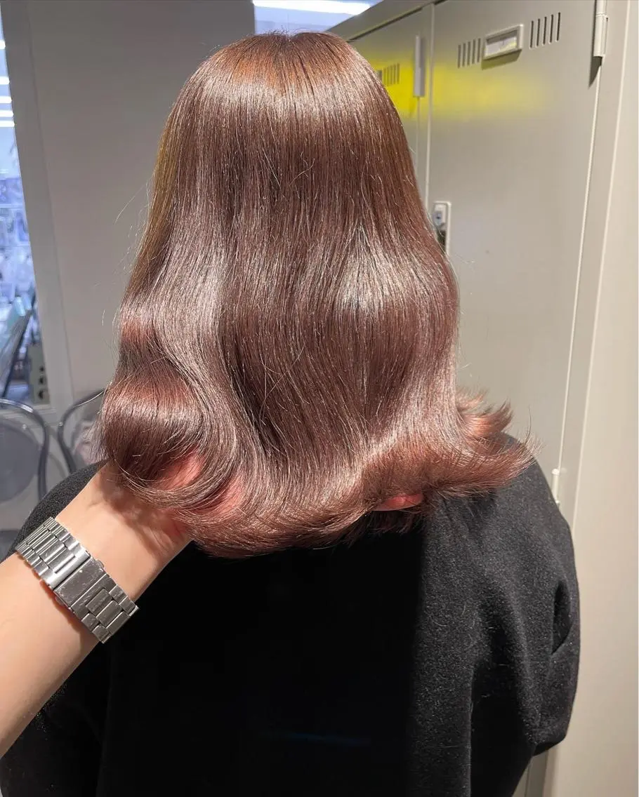 カラー カット ヘアカラー トリートメント ハイトーン×レイヤー カットTAKUMIのヘアスタイル