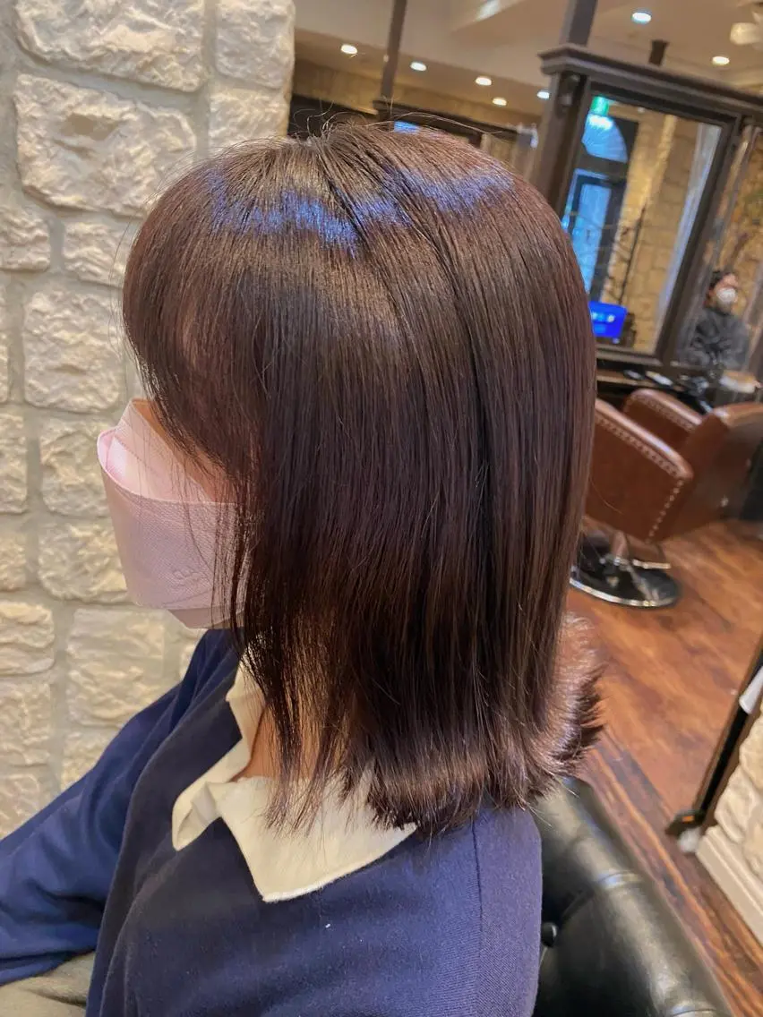 ミディアム カラー ラベンダーカラー ピンクカラー ピンクラベンダー ブリーチカラー⸜♡⸝ クルミ🐍のヘアスタイル