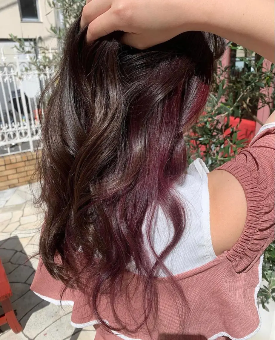 ミディアム カラー ヘアカラー トリートメント 今村 愛美のヘアスタイル