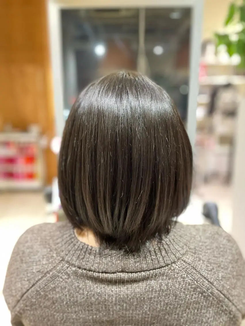 ショート パーマ ストレートパーマ 萩原 琳之祐のヘアスタイル