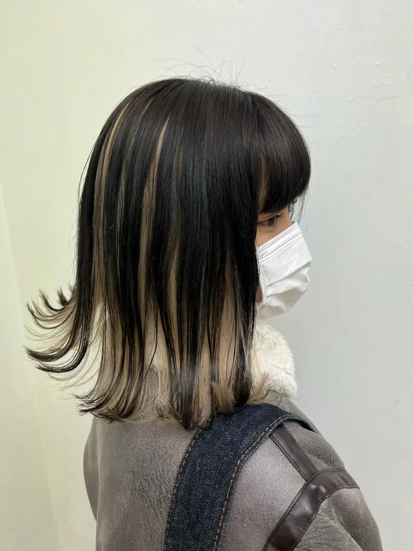 ミディアム カラー 🌻透明感カラー🌻 阿井希良梨のヘアスタイル