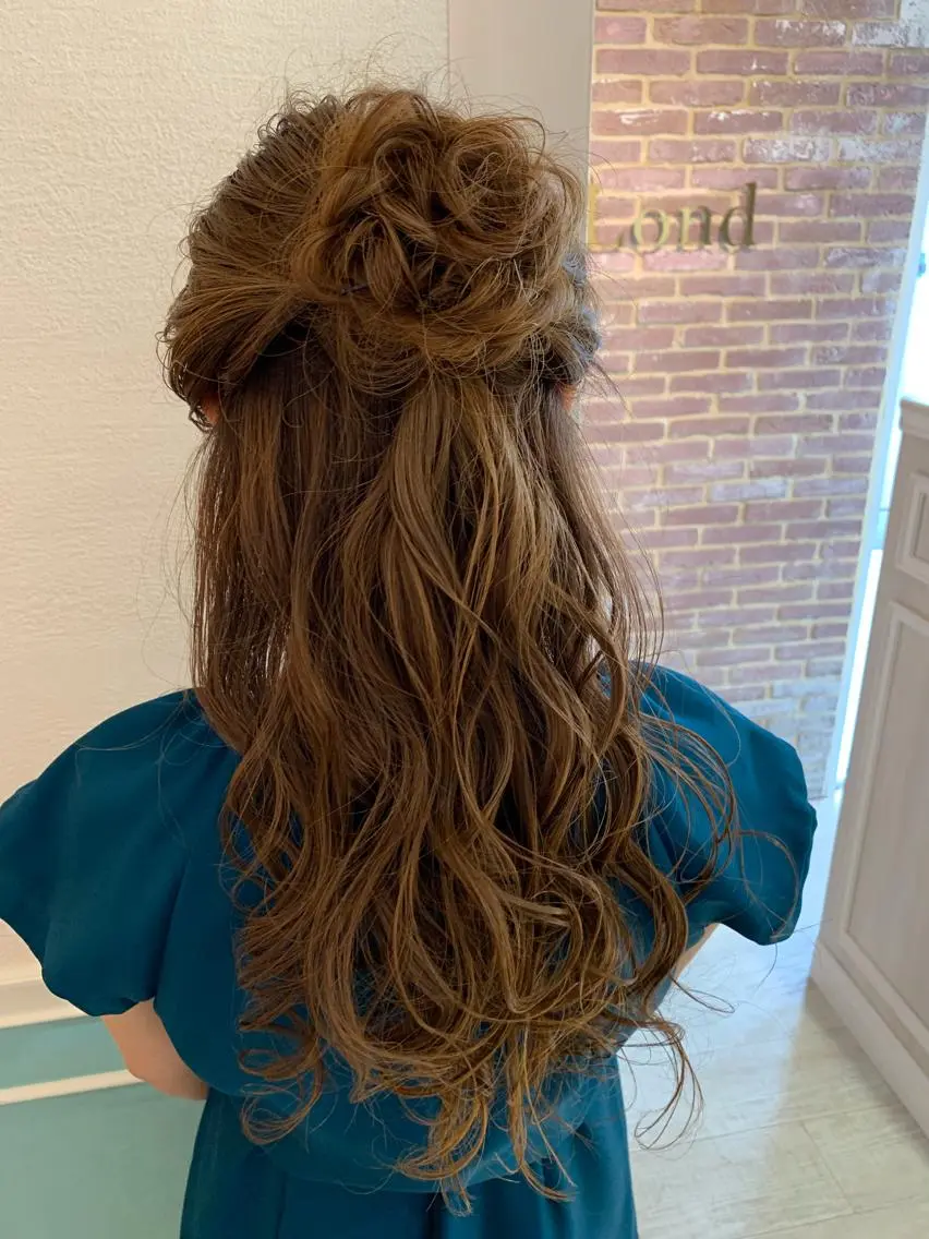 ロング カラー パーマ ヘアアレンジ メンズ マツエク・マツパ レイヤー&カラー 人気美容師倉崎涼のヘアスタイル