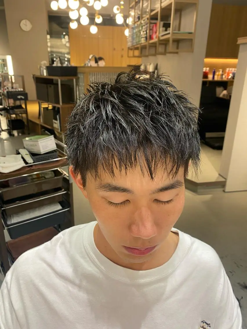 メンズ unopulir 景山 凌のヘアスタイル
