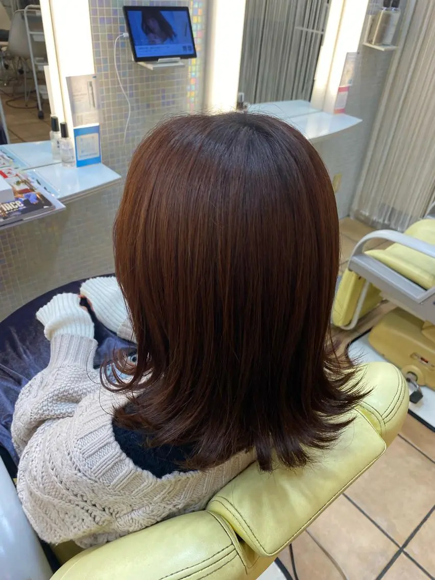 カラー 中川 遥のヘアスタイル