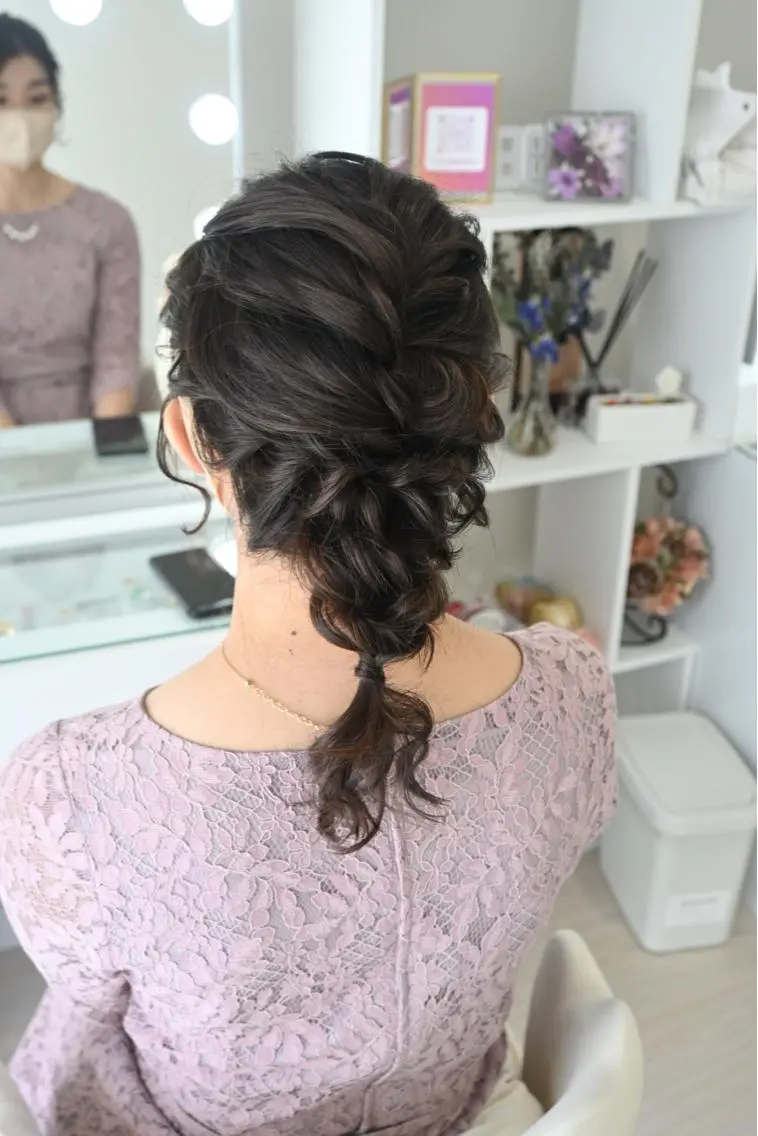 ヘアアレンジ 麻優 ヘアセットのヘアスタイル
