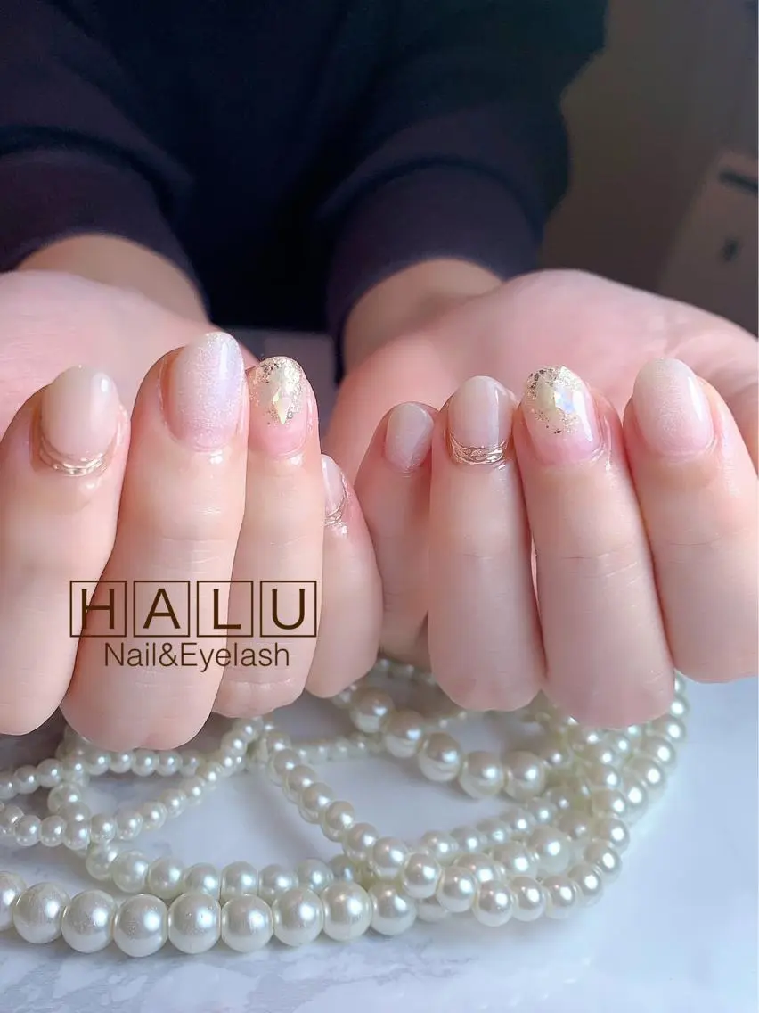 ネイル オーロラネイル マグネットネイル HALU ハルのネイルデザイン