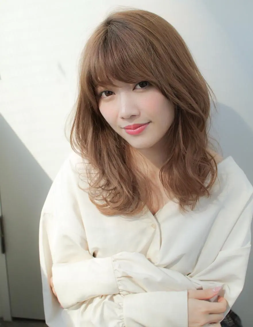 セミロング カラー パーマ ヘアアレンジ カット ヘアカラー トリートメント エリア1位⭐️ けんとのヘアスタイル