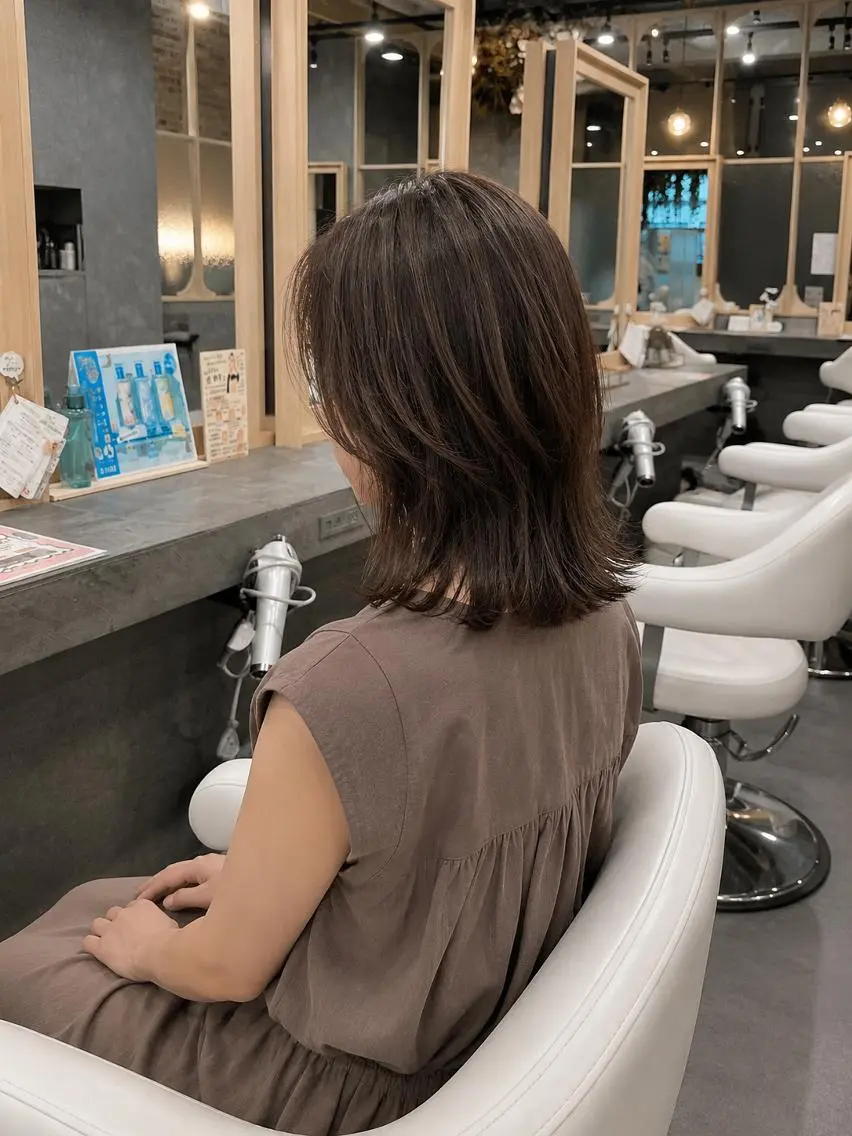 ミディアム 脇田 麗乃のヘアスタイル