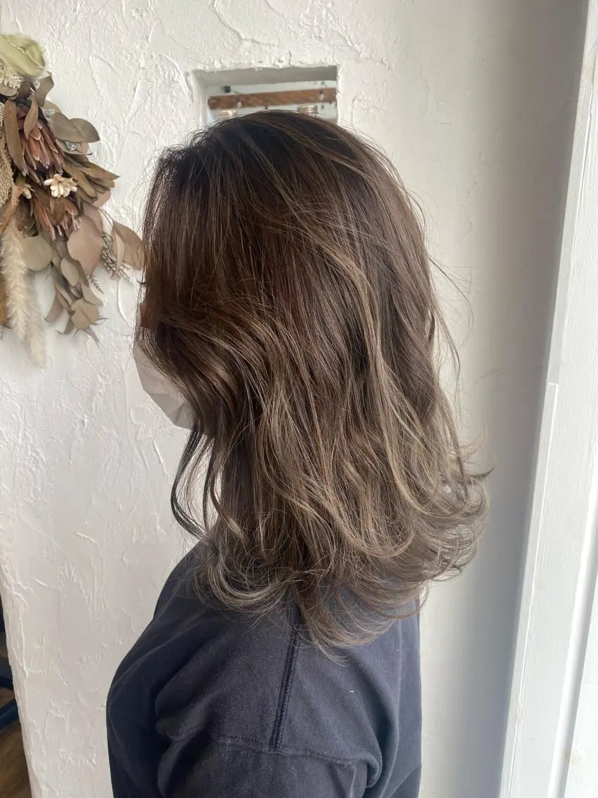 ロング カラー パーマ ヘアアレンジ 豊橋美容院 ソンリエのヘアスタイル