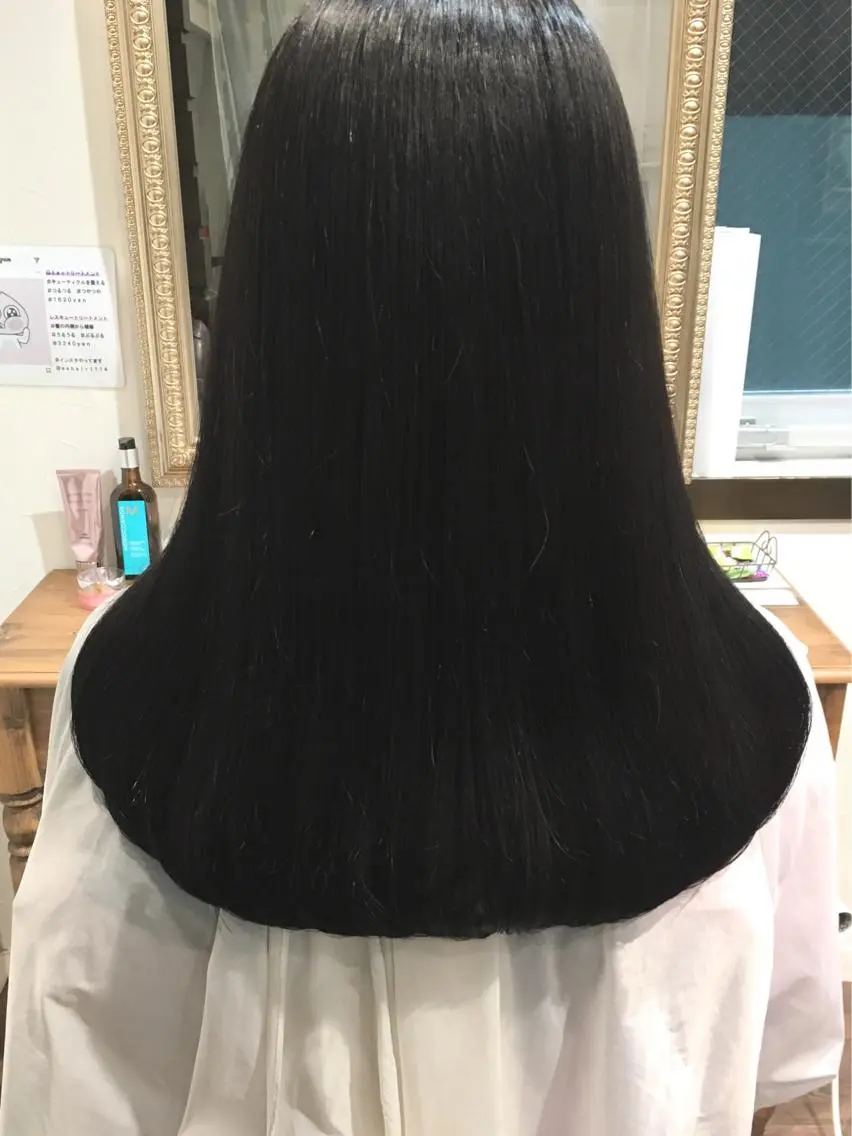 ロング カラー ヘアアレンジ ロング オルチャンヘア 柔らか垢抜けｶﾗｰと ｶｯﾄ🫧ASUKAのヘアスタイル