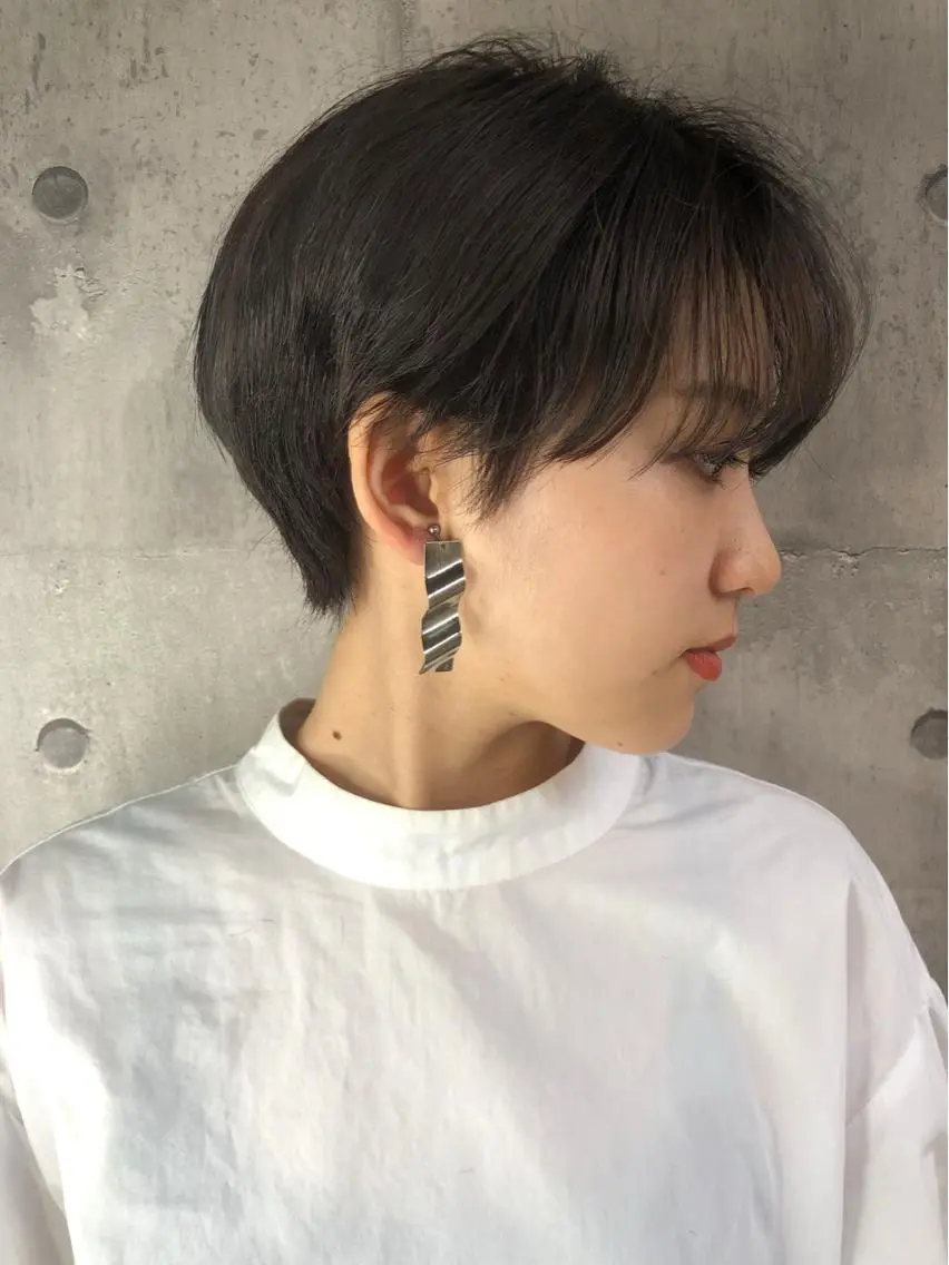 ショート カラー ヘアアレンジ カット 早瀬裕之 パーマのヘアスタイル