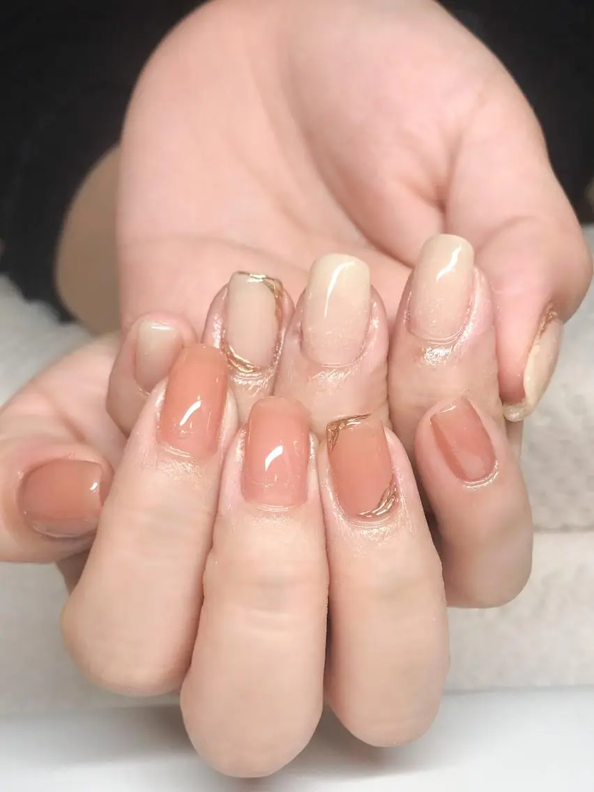 ネイル ジェルネイル オフィスネイル ワンカラーネイル シンプルネイル Nyanco Nailのネイルデザイン